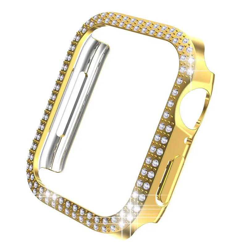 Diamant Schutzhülle für Apple Watch Series 7/8/SE 2022 (45mm) - Gold