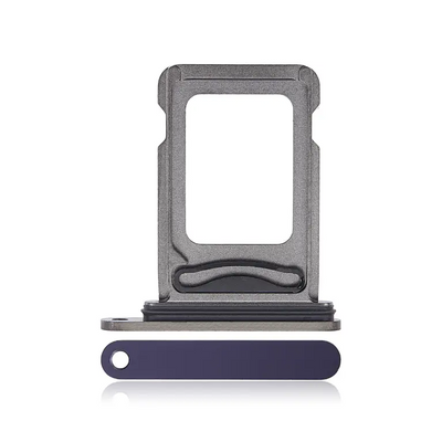 Dual SIM Card Tray Kompatibel für iPhone 14 Pro / 14 Pro Max (Dunkellila)