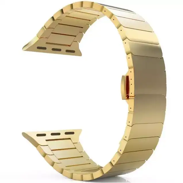 Elegantes Aluminium Armband für Apple Watch (42/44/45,49mm) - Gold