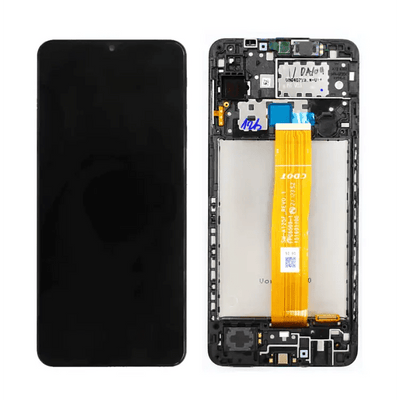 Galaxy A12 Schwarz OLED Display Bildschirm - SM-A125F / GH82-24490A / GH82-24491A (Service Pack)