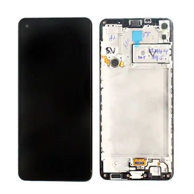 Galaxy A21s Schwarz OLED Display Bildschirm - SM-A217F / GH82-22988A / GH82-23089A / GH82-24641A / GH82-23137A (Service Pack)