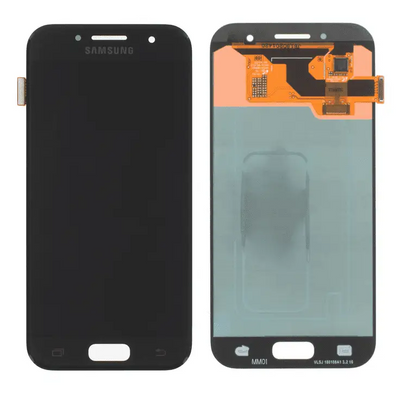 Galaxy A3 2017 Schwarz OLED Display Bildschirm – SM-A320F / GH97-19732A / GH97-19753A (Service Pack)