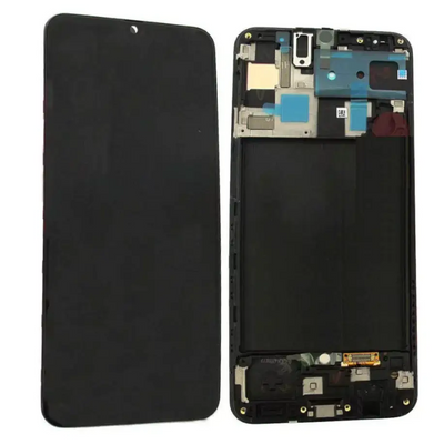 Galaxy A50 Schwarz OLED Display Bildschirm - SM-A505F / GH82-19204A / GH82-19713A / GH82-19714A / GH82-19289A (Service Pack)