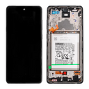 Galaxy A72 4G/5G Schwarz OLED (inkl. Batterie) Display Bildschirm – SM-A725/726 GH82-25541A / GH82-25542A (Service Pack)