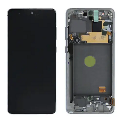 Galaxy Note 10 Lite Silber OLED Display Bildschirm - SM-N770F / GH82-22055B / GH82-22192B (Service Pack)