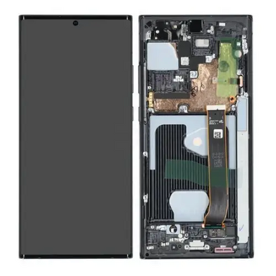 Galaxy Note 20 Ultra / Galaxy Note 20 Ultra 5G Schwarz OLED Display Bildschirm - SM-N985F / GH82-23597A / GH82-23596A / GH82-23621A / GH82-23622A / GH82-23511A  (Service Pack)