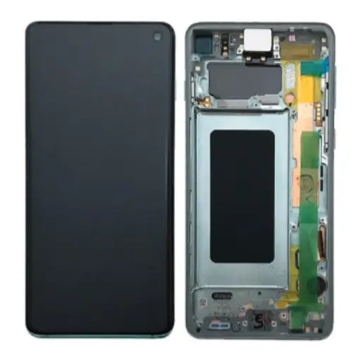 Galaxy S10 Grün OLED Display Bildschirm - SM-G973F / GH82-18850E / GH82-18835E (Service Pack)