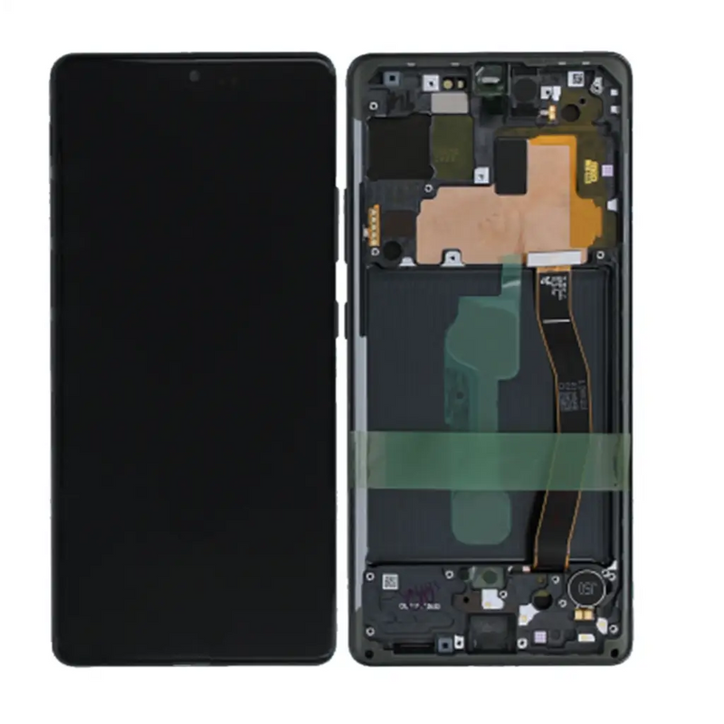 Galaxy S10 Lite Schwarz OLED Display Bildschirm - SM-G770F / GH82-21672A / GH82-21992A / GH82-22045A  (Service Pack)
