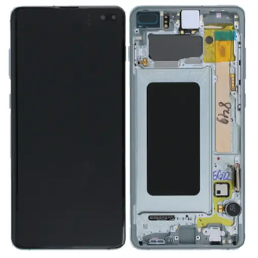 Galaxy S10 Plus Grün OLED Display Bildschirm - SM-G975F / GH82-18849E / GH82-18834E (Service Pack)