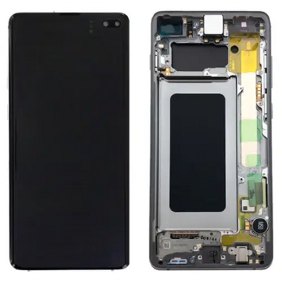 Galaxy S10 Plus Silber OLED Display Bildschirm - SM-G975F / GH82-18849G / GH82-18834G (Service Pack)