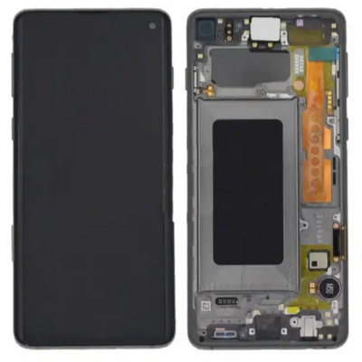 Galaxy S10 Schwarz OLED Display Bildschirm - SM-G973F / GH82-18850A / GH82-18835A / GH82-18860A (Service Pack)