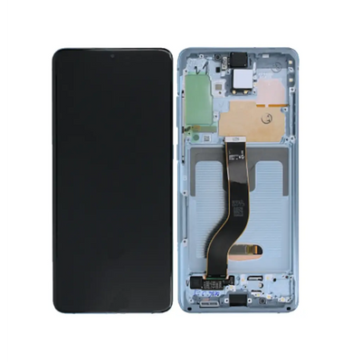 Galaxy S20 Plus / Galaxy S20 Plus 5G Cloud Blau OLED Display Bildschirm - SM-G985F / GH82-22134D / GH82-22145D (Service Pack)