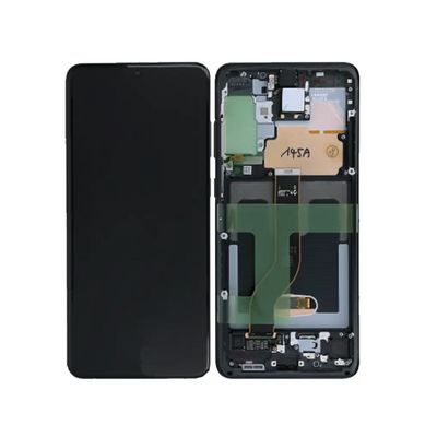 Galaxy S20 Plus / Galaxy S20 Plus 5G Cosmic Schwarz OLED Display Bildschirm - SM-G985F / GH82-22134A / GH82-22145A (Service Pack)