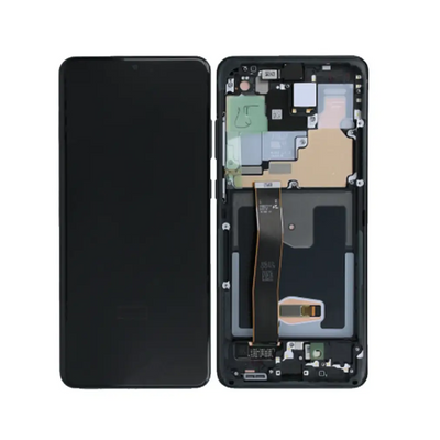Galaxy S20 Ultra Cosmic Schwarz OLED Display Bildschirm - SM-G988B / GH82-22327A / GH82-22271A / GH82-26032A (Service Pack)