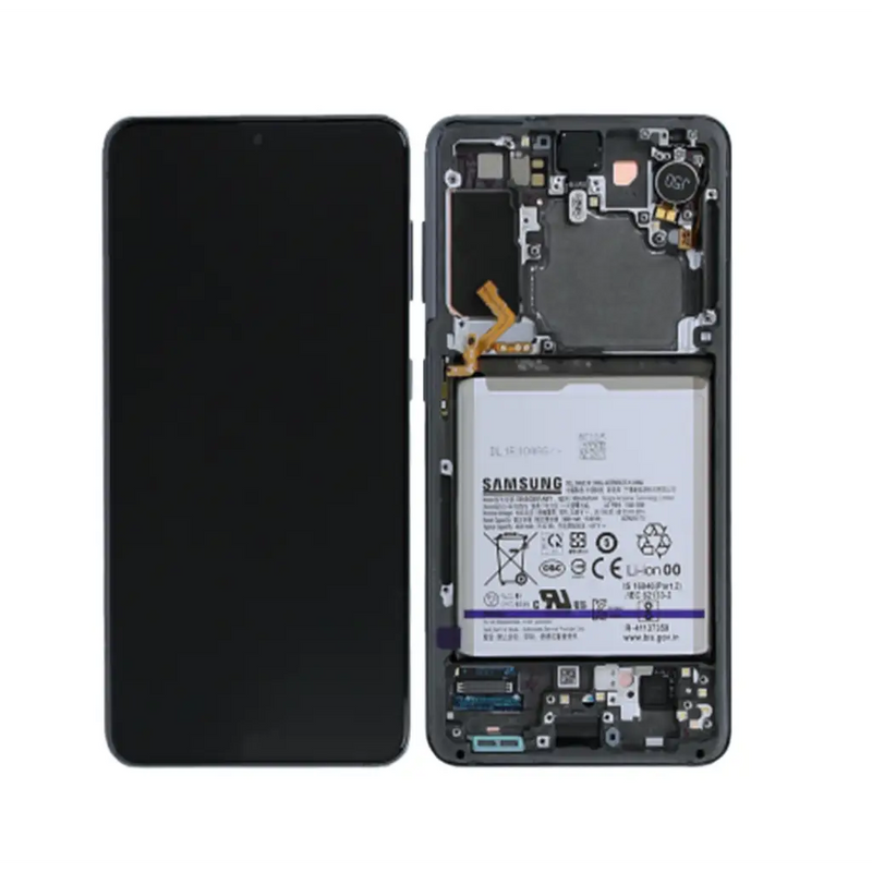 Galaxy S21 Phantom Grau OLED (including Batterie - Akku) Touchscreen - SM-G991B / GH82-24716A / GH82-24718A (Service Pack)