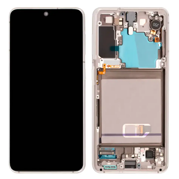 Galaxy S21 Phantom Weiß OLED Display Bildschirm - SM-G991B / GH82-24544C (Service Pack)