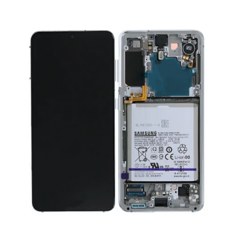Galaxy S21 Phantom Weiß OLED (including Batterie - Akku) Touchscreen - SM-G991B / GH82-24716C / GH82-24718C (Service Pack)