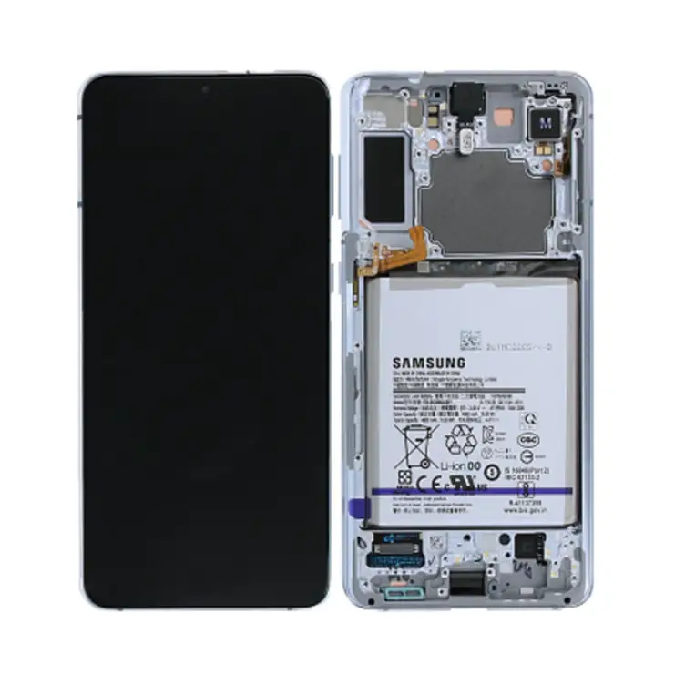 Galaxy S21 Plus Phantom Silber OLED (including Batterie - Akku) Touchscreen - SM-G996B / GH82-24555C / GH82-24744C (Service Pack)