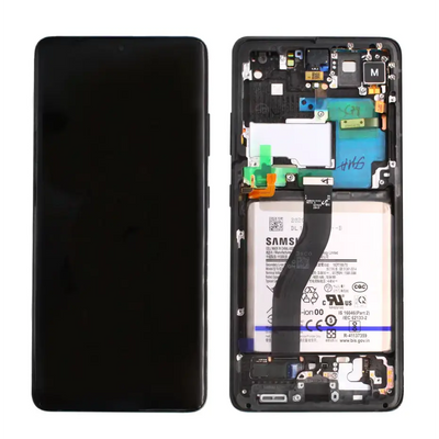 Galaxy S21 Ultra Phantom Schwarz OLED (including Batterie - Akku) Touchscreen - SM-G998B / GH82-24591A / GH82-24589A  GH82-24925A / GH82-24590A (Service Pack)