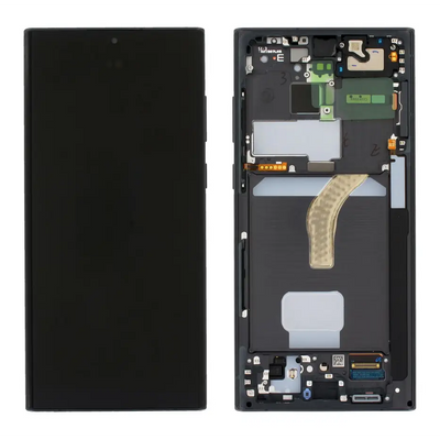 Galaxy S22 Ultra Grau OLED Display Bildschirm – SM-G908B / GH82-27488E / GH82-27489E (Service Pack)