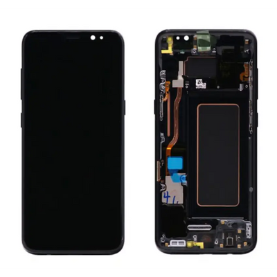 Galaxy S8 Schwarz OLED Display Bildschirm - SM-G950 / GH97-20457A / GH97-20473A (Refurbished)