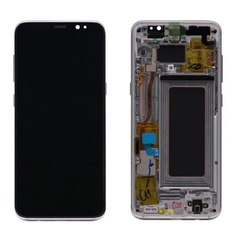 Galaxy S8 Silber OLED Display Bildschirm - SM-G950 / GH97-20457B / GH97-20473B (Refurbished)