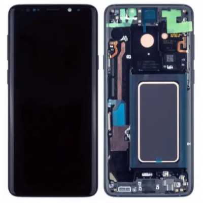 Galaxy S9 Ice Blau OLED Display Bildschirm - SM-G960F / GH97-21696G (Service Pack)