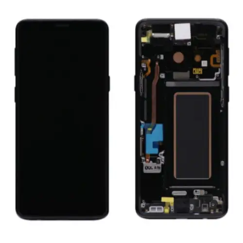 Galaxy S9 Schwarz OLED Display Bildschirm - SM-G960F / GH97-21696A / GH97-21697A (Refurbished)