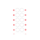 Home Button Spacer Ring für iPad Pro 10.5 (Weiß) (10 Pack) -