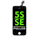 iPhone 5S / iPhone SE (2016) Pulled LCD Assembly Display Bildschirm Schwarz