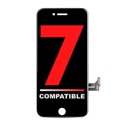 iPhone 7 Kompatibel LCD Assembly Display Bildschirm Schwarz