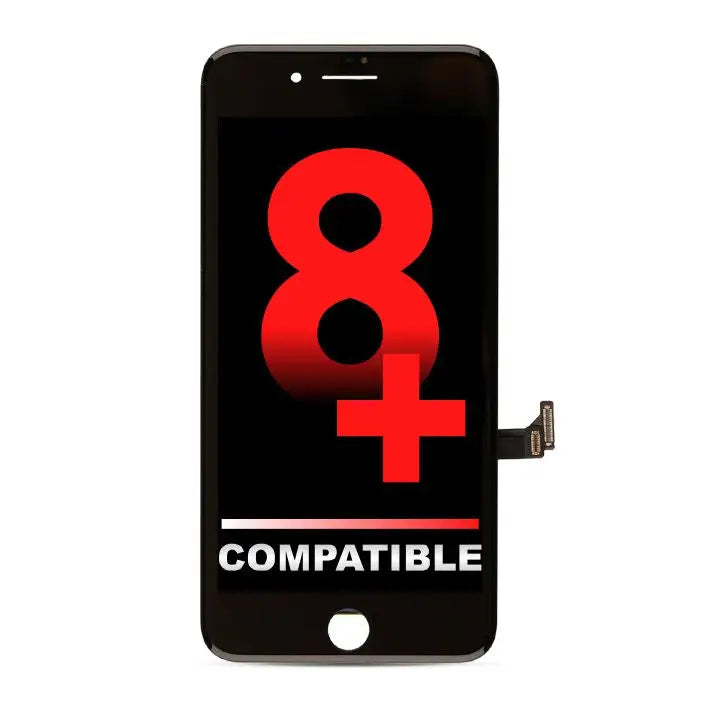 iPhone 8 Plus Kompatibel LCD Assembly Display Bildschirm Schwarz