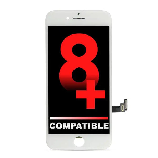 iPhone 8 Plus Kompatibel LCD Assembly Display Bildschirm Weiß
