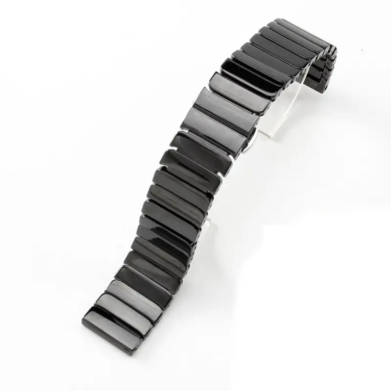 Keramik Stahl Armband für Apple Watch (38/40/41mm) - Schwarz