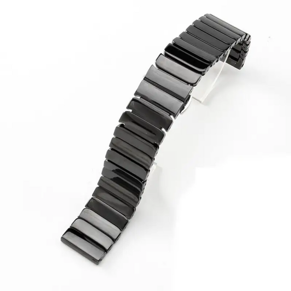 Keramik Stahl Armband für Apple Watch (42/44/45,49mm) - Schwarz