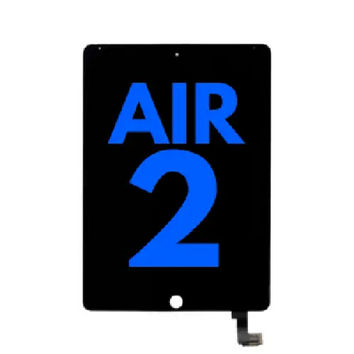 LCD Assembly Display Bildschirm mit Touchscreen Glas - Digitizer für iPad Air 2 (Sleep / Wake Sensor Flex Pre-Installed) (Pulled) (Schwarz)