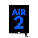 LCD Assembly Display Bildschirm mit Touchscreen Glas - Digitizer für iPad Air 2 (Sleep / Wake Sensor Flex Pre-Installed) (Refurbished) (Schwarz)