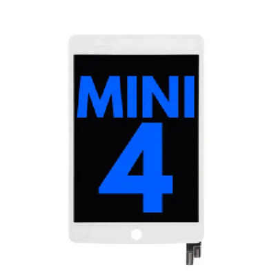 LCD Assembly Display Bildschirm mit Touchscreen Glas - Digitizer für iPad Mini 4 (Sleep / Wake Sensor Flex Pre-Installed) (Weiß) (Original)