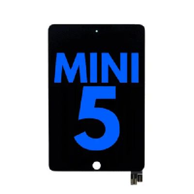 LCD Assembly Display Bildschirm mit Touchscreen Glas - Digitizer für iPad Mini 5 (Sleep / Wake Sensor Flex Pre-Installed) (Refurbished) (Schwarz)