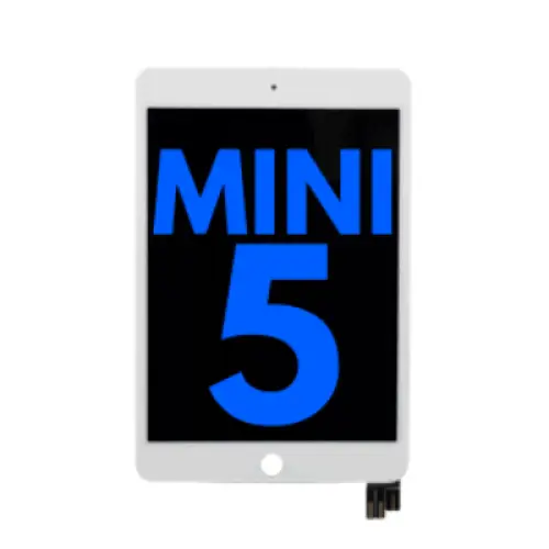 LCD Assembly Display Bildschirm mit Touchscreen Glas - Digitizer für iPad Mini 5 (Sleep / Wake Sensor Flex Pre-Installed) (Refurbished) (Weiß)