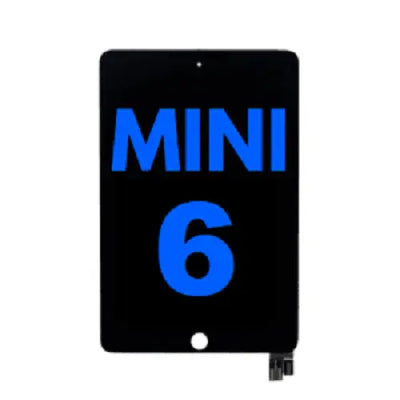 LCD Assembly Display Bildschirm mit Touchscreen Glas - Digitizer für iPad Mini 6 (Sleep / Wake Sensor Flex Pre-Installed) (Refurbished) (Schwarz)