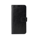 Leder Flip Case Hülle für iPhone 11 Pro Max - Schwarz