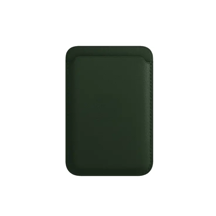 Magnetische Leder Wallet Mit MagSafe - Grün