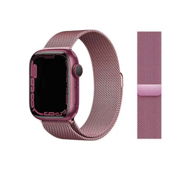 Milanese Loop Armband für Apple Watch (38/40/41mm) - Größe S/M (230mm) - Rosa