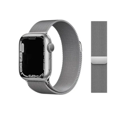 Milanese Loop Armband für Apple Watch (38/40/41mm) - Größe S/M (230mm) - Silber