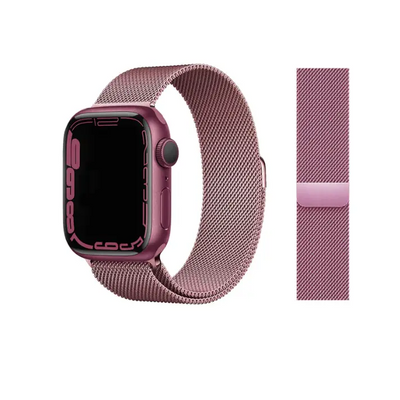 Milanese Loop Armband für Apple Watch (42/44/45/49mm) - Größe M/L (255mm) - Rosa