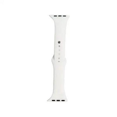 Silikon Armband für Apple Watch (42/44/45/49mm) - Weiß
