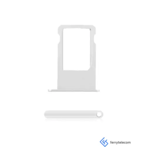 Sim Tray Karten Kompatibel für iPhone 6 Plus (Silber) - Sim