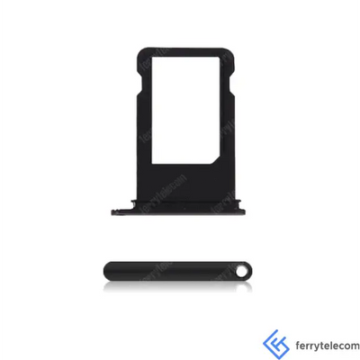 Sim Tray Karten Kompatibel für iPhone 7 (Jet Schwarz) - Sim