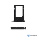 Sim Tray Karten Kompatibel für iPhone 7 (Jet Schwarz) - Sim